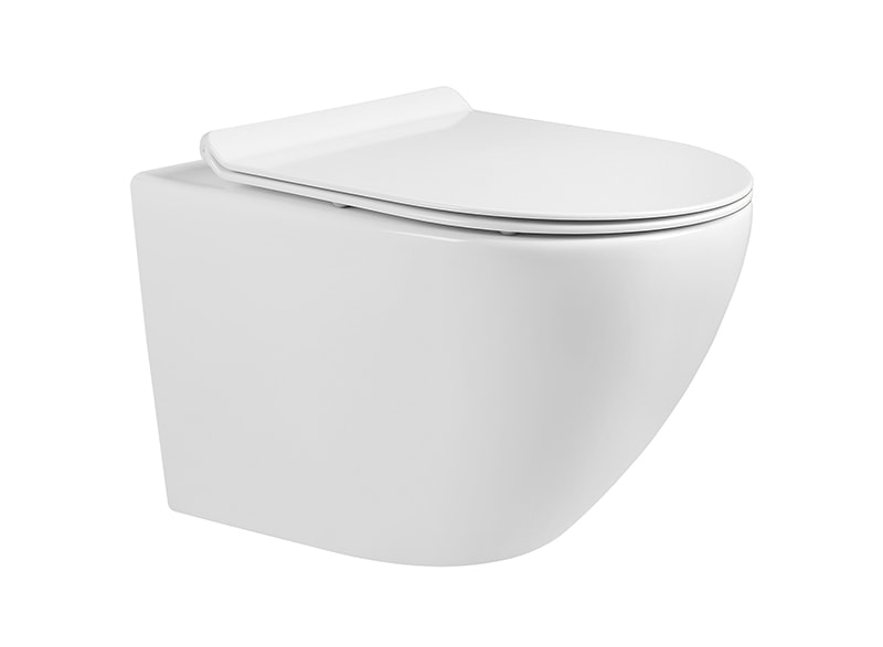 Miska WC z deską Slim soft close Bevisa Tavi Round 49 biała 1750148