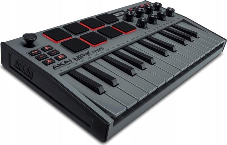 Akai AKAI MPK MINI 3 GREY Mini klawiatura sterująca OUTLET