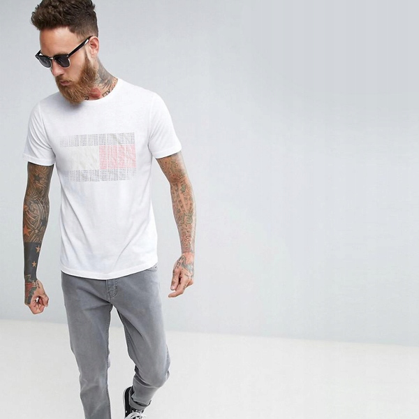 Tommy Hilfiger Koszulka Rozmiar S T-Shirt WHITE