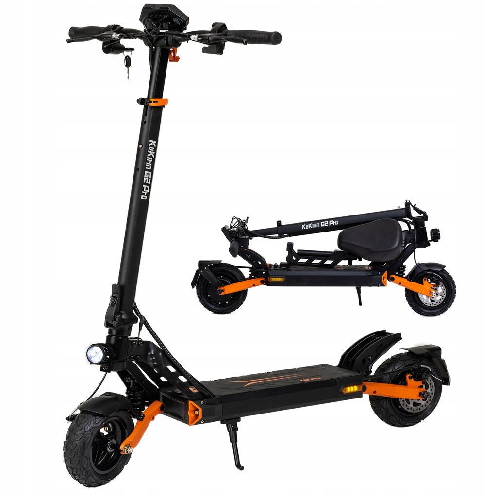 Elektryczny Składany Kukirin G2 PRO 1000W 48V 15AH 58KM 45KM/H+Prezent