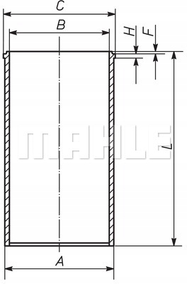 Tuleja cylindrowa MAHLE 029 WV 20 00