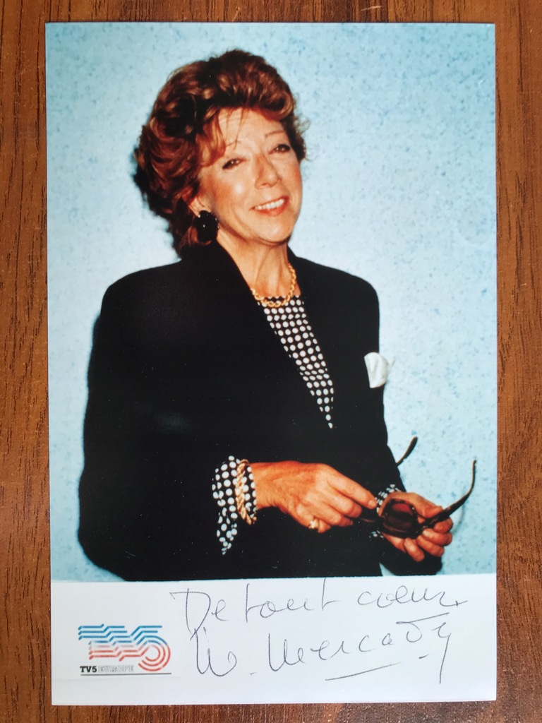 Marthe Mercadier Aktorka. Zdjęcie z autografem 10601155511