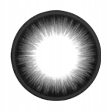 SMOKY BLACK CZARNE soczewki kontaktowe (-4.75)