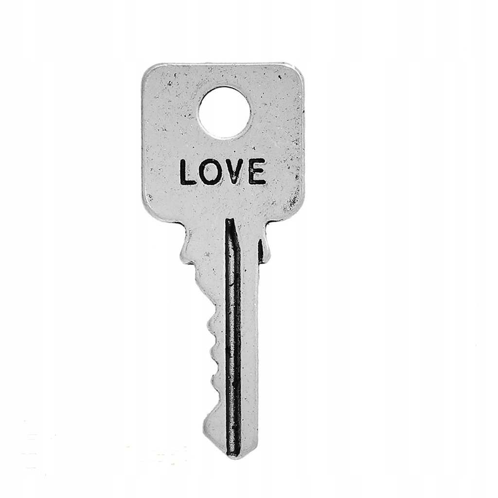 Zawieszka dekor metalowy kluczyk klucz 25mm 1 szt.