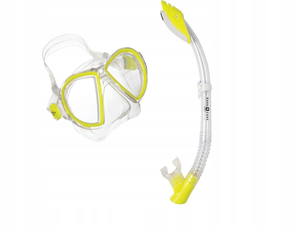 Zestaw maski i fajki Aqua Lung Sport LX, żółty