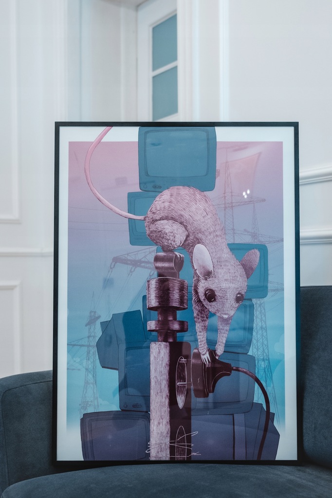 JAMEL dla WOŚP: grafika „Trash” Bartek Zarzycki, 50x70 cm