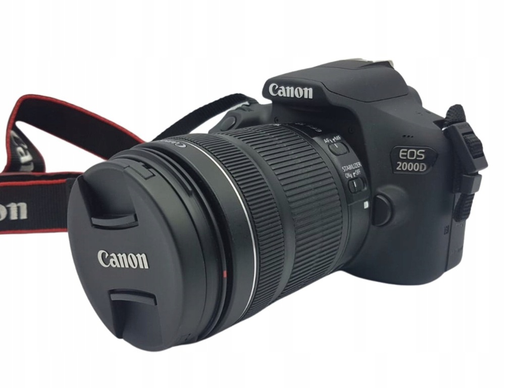 Aparat Canon EOS 2000D + obiektyw Canon EFS 18-135