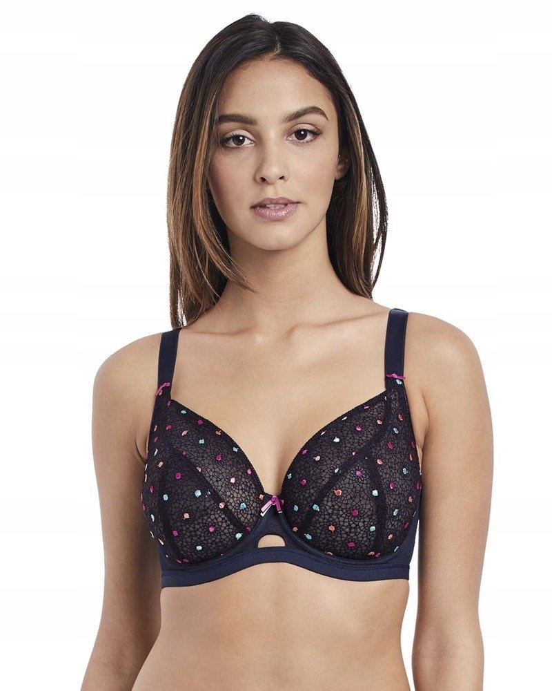 Freya dreamcatcher plunge balconette bra navy 70 F