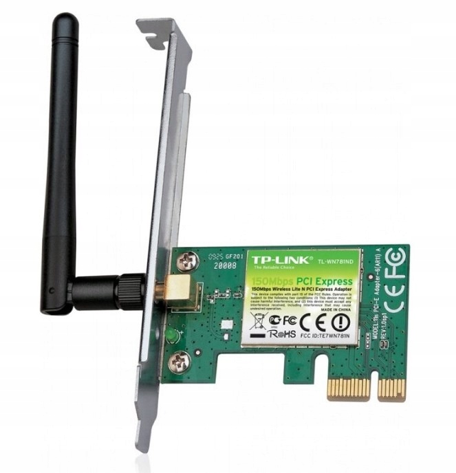 Karta sieciowa TP-LINK TL-WN781ND WiFi 2,4GHz 802.11b/g/n 150 Mbps PCI-E