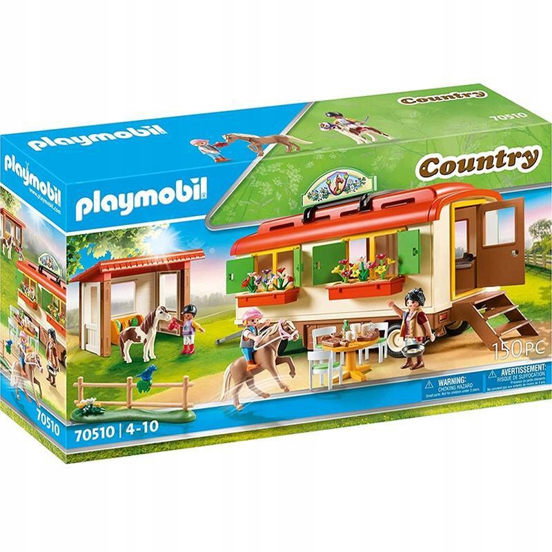 PLAYMOBIL 70510 Kemping z kucykami i przyczepą