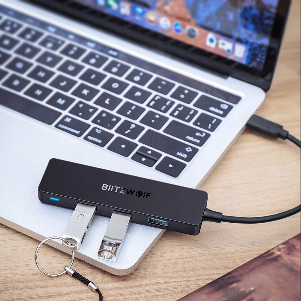 Купить Концентратор BlitzWolf BW-TH6 USB-C 4x USB 3.0: отзывы, фото, характеристики в интерне-магазине Aredi.ru