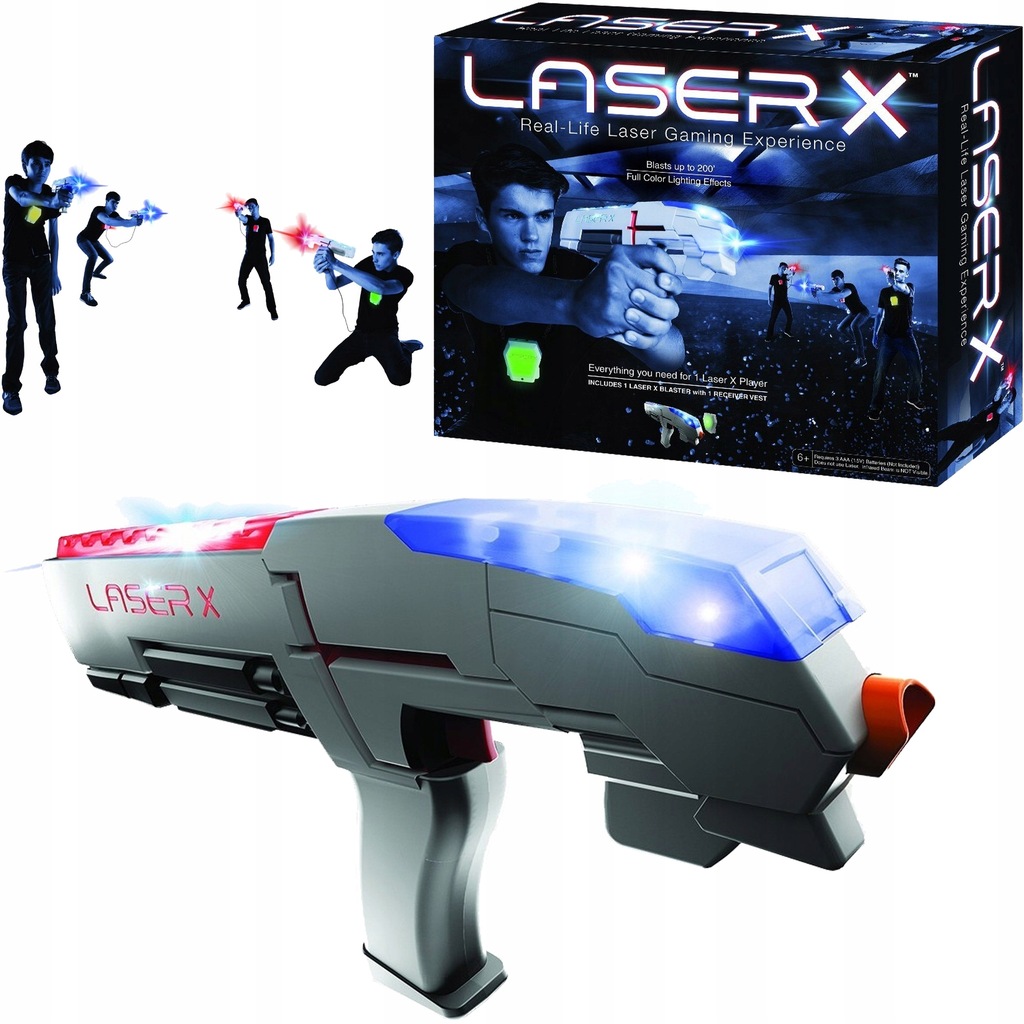 LASER X PISTOLET DO GRY NA PODCZERWIEŃ POJEDYŃCZY 7559810919