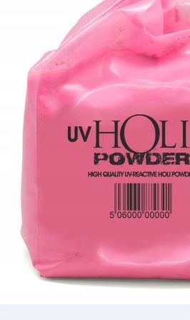 Kolorowy proszek HOLI 100g NEON UV Różowy pink