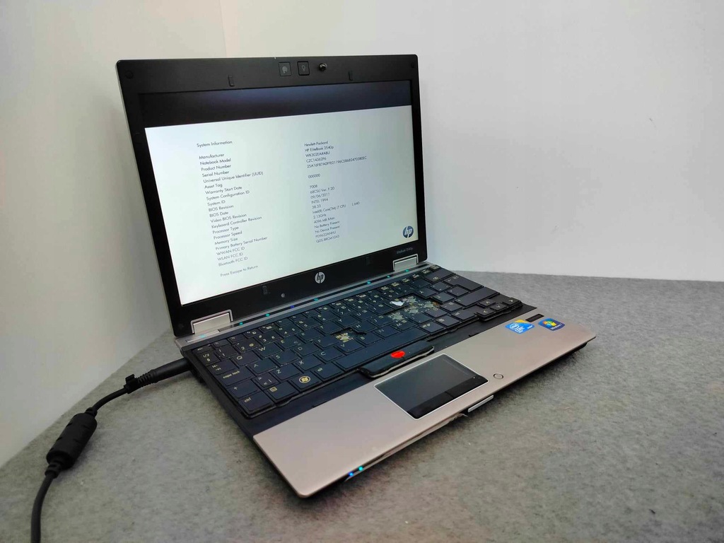 OUTLET Laptop HP EliteBook 2540p i7 0GB sprawny/na części wyprzedaż FV (13)