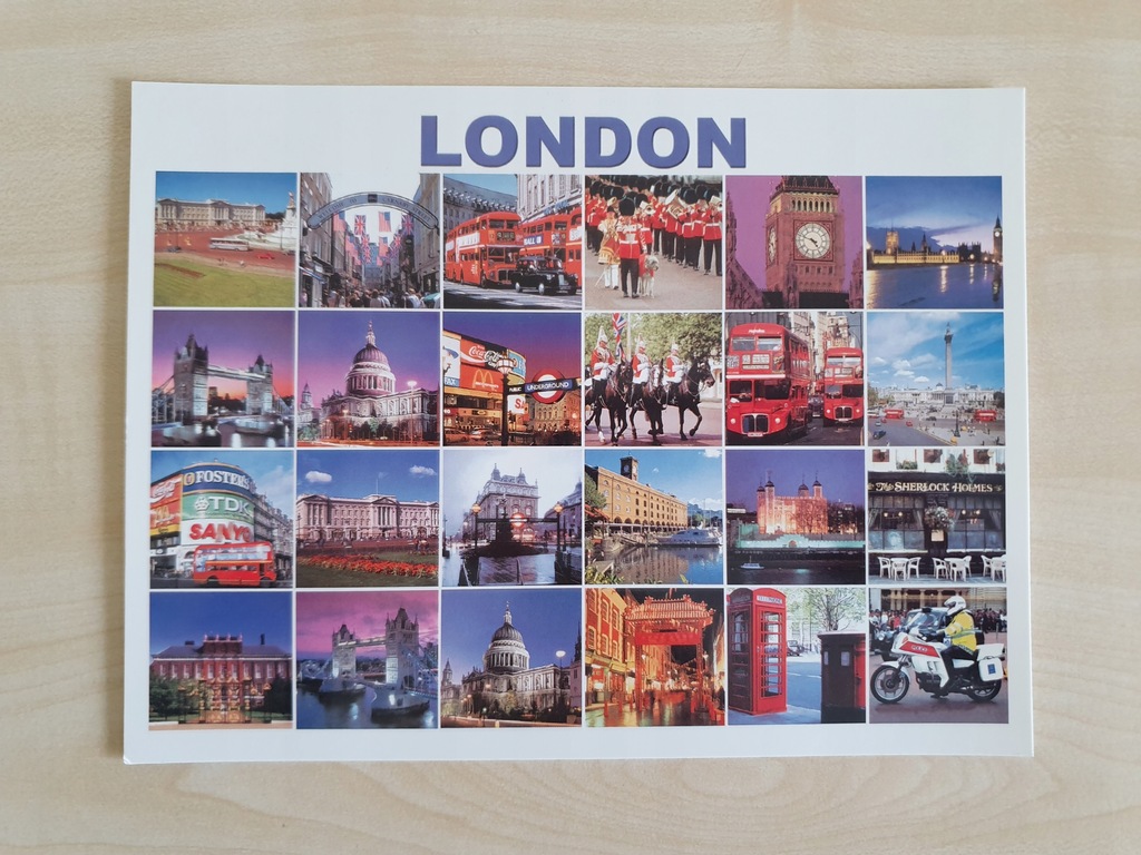 Londyn Anglia kartka pocztowa pocztówka widokówka