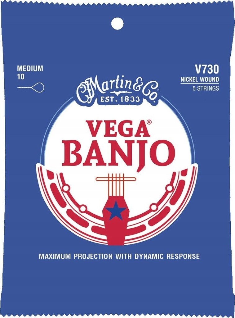 Martin V730 Strings Vega Banjo 7305 Medium