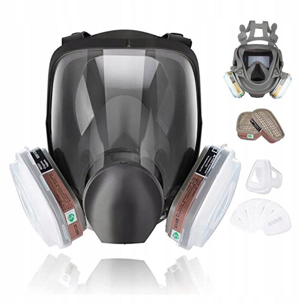 MASKA 6800 PRZECIWGAZOWA PEŁNA LAKIERNICZA GAZOWA +10X ELEMENT FILTRUJĄCY