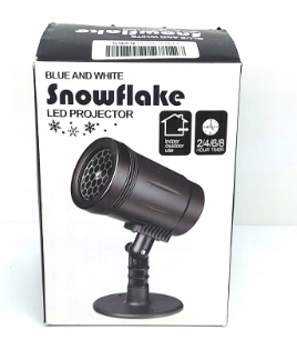 PROJEKTOR LED ŚWIĄTECZNA Snowflake Projector