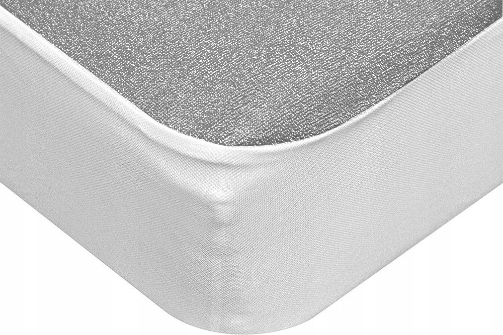 Prześcieradło nieprzemakalne z siatką 140x200 kolor szary