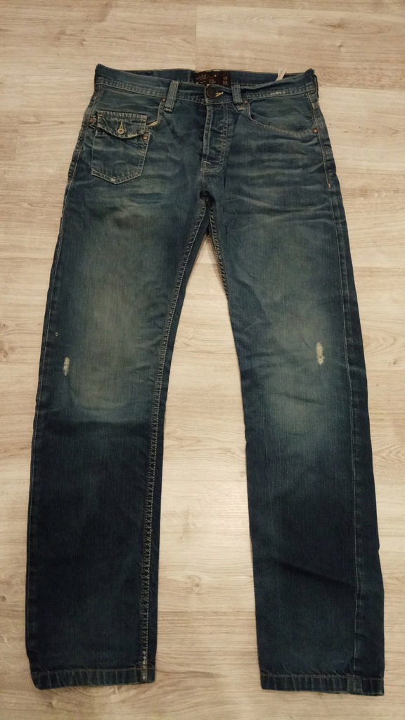 PULL&BEAR SICKO SPODNIE JEANSY MĘSKIE 42