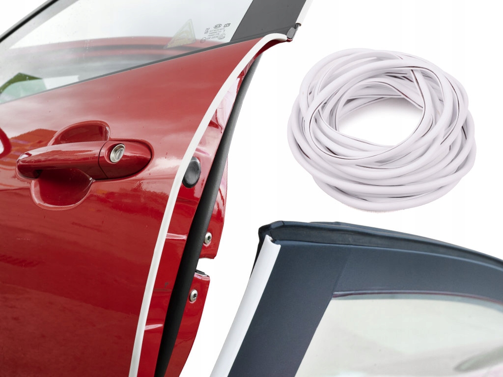 Profil osłona krawędzi drzwi auta rantu 5m biały