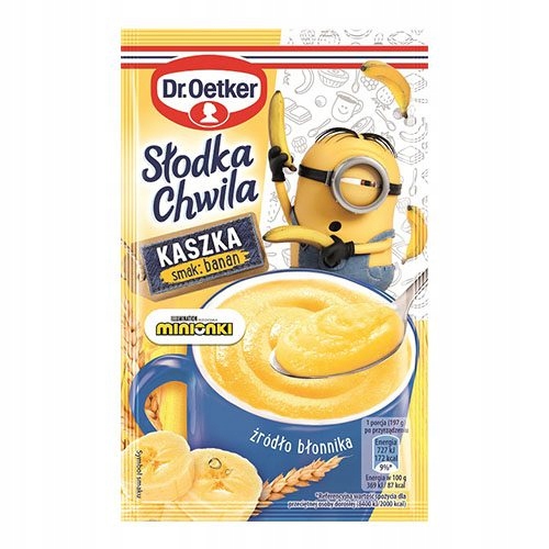 Dr.Oetker Słodka Chwila Minionki Kaszka smak banan 47g