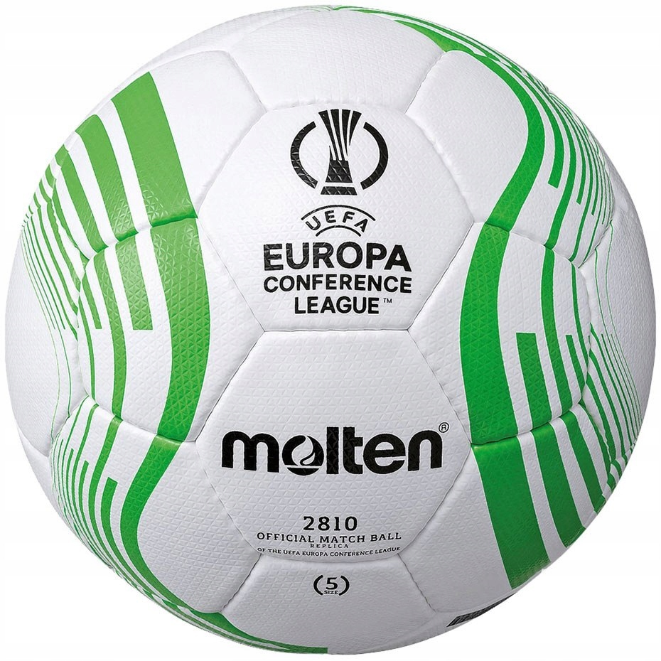 Piłka nożna Molten UEFA Conference League biało-zielona F5C2810 22/23 5