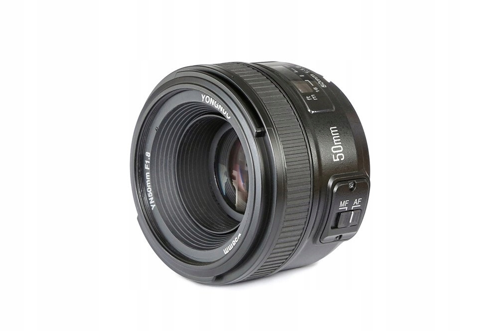 Yongnuo YN50 mm Nikon obiektyw do aparatów DSLR (F/1.8, 58 mm, AF/MF) N700