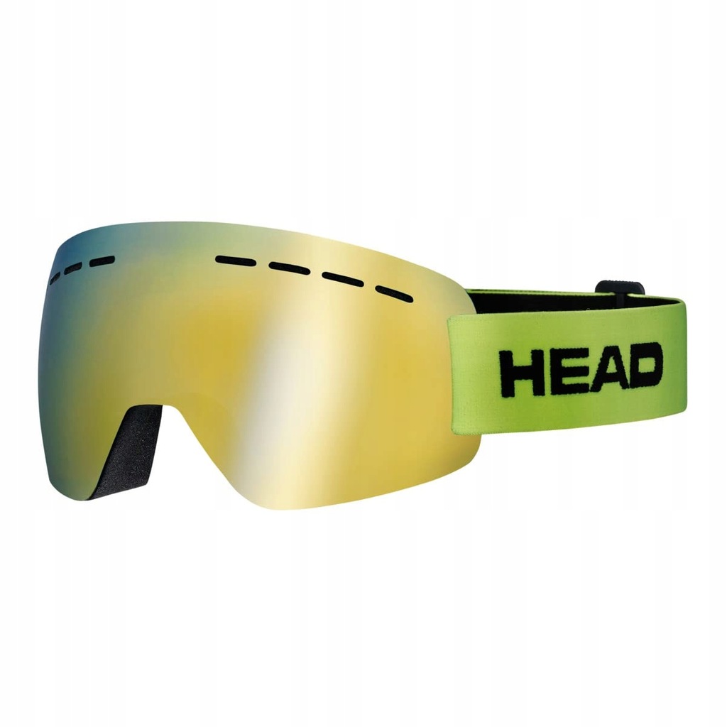 Gogle narciarskie Head SOLAR FMR LIME filtr UV-400 kat. 3