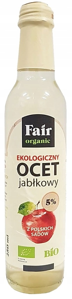 Ocet jabłkowy niefiltrowany 5% BIO 250ml - Fair or