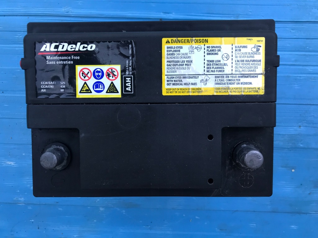 AKUMULATOR ACDelco 60 Ah 525A 12V - 8145441372 - oficjalne archiwum Allegro