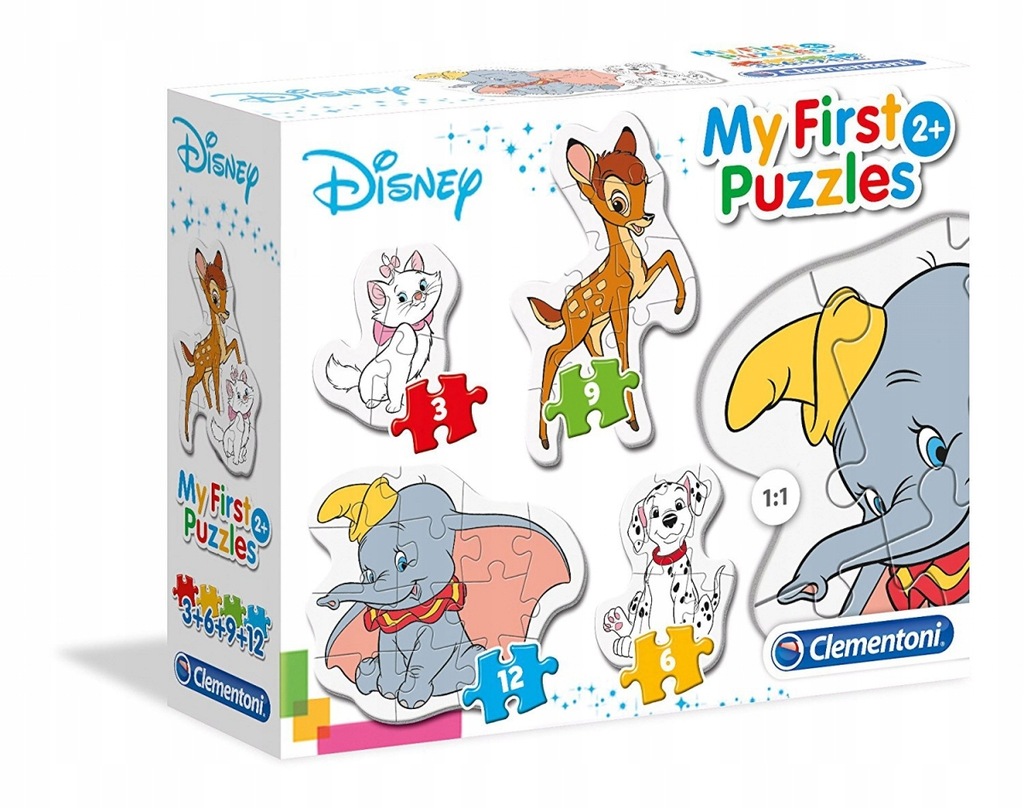 CLEMENTONI PUZZLE ZWIERZĘCY PRZYJACIELE 2+