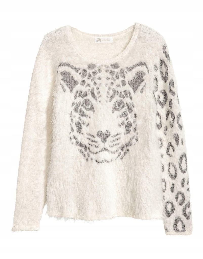 20N125 H&M__MJ9 SWETER FLUFFY PRINT__170CM