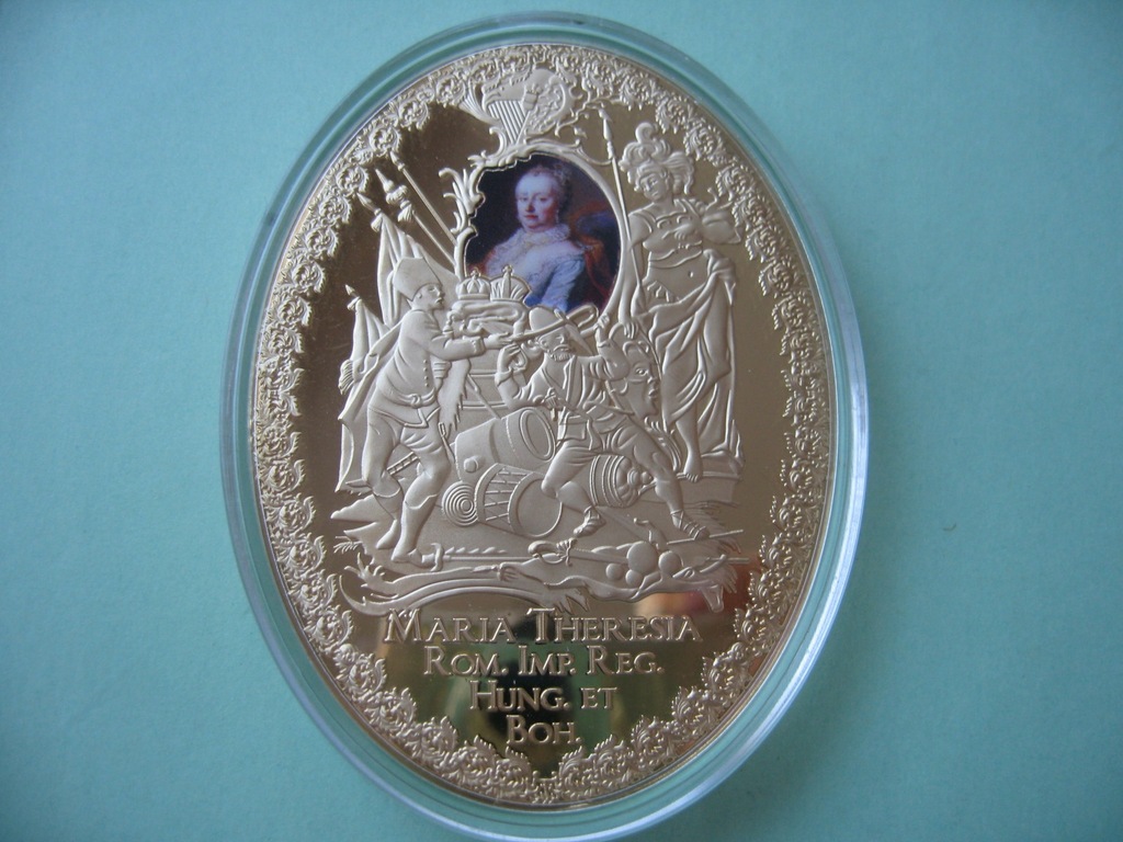 Medal Maria Teresa Austro - Węgry pozłacany