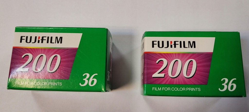 FILMY FUJIFILM C 200/36 200/135/36 negatyw 2 szt