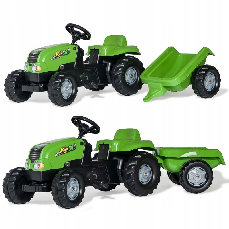 ROLLY TOYS Traktor na Pedały z przyczepką rollyKid