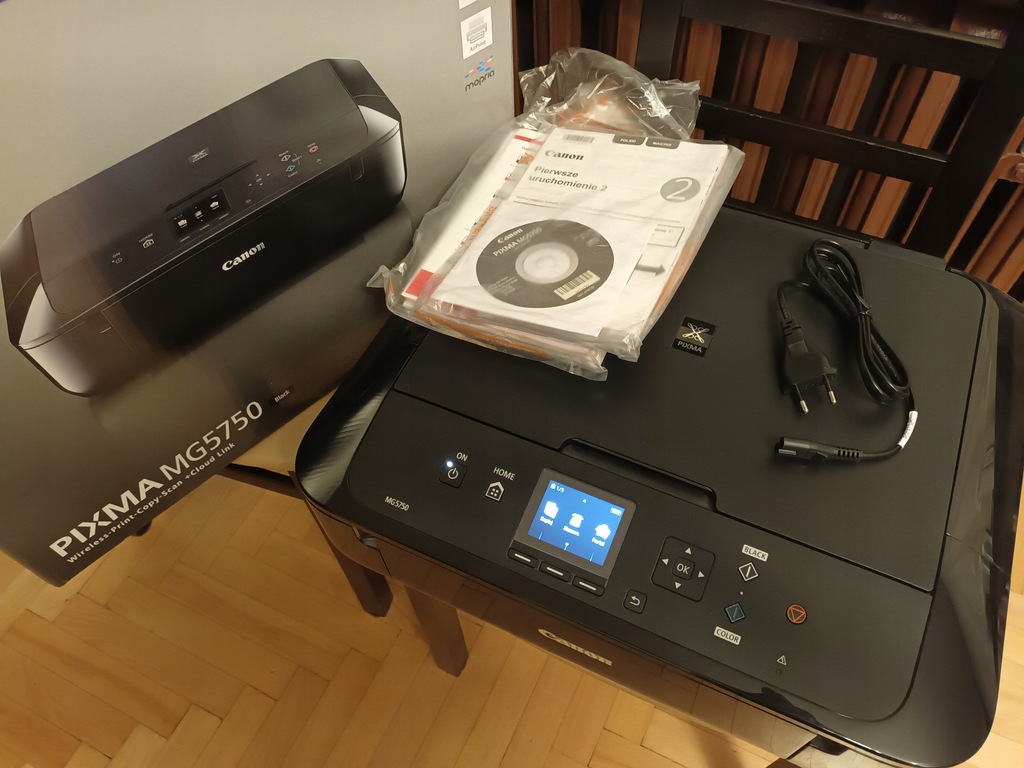Drukarka Canon Pixma MG5750 WiFi oryginalne tusze 12909574093 oficjalne archiwum Allegro