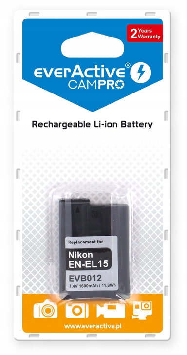 Akumulator CamPro do Nikon EN-EL15 Li-ion 1600mAh