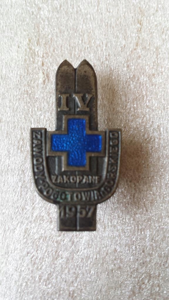 Odznaka- GOPR Zawody PR Zakopane 1957