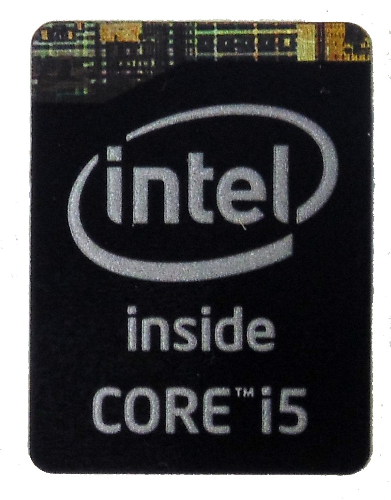 ORYGINAŁ NAKLEJKA INTEL CORE i5 16x21mm [274]