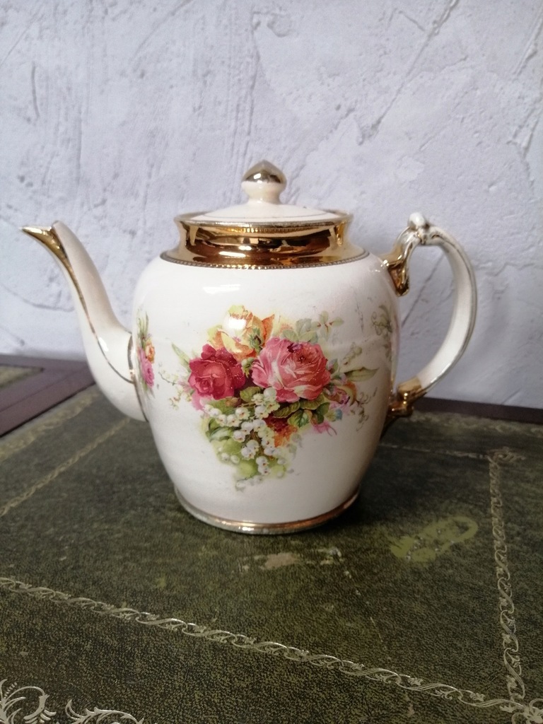 Angielska Porcelana Czajniczek - Teapot, Imbryk