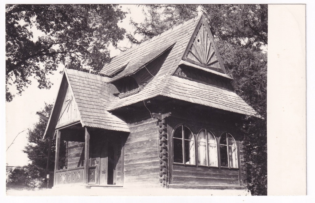 Nałęczów chata Żeromskiego lata 60 Fotografia wymiary 90 x 142 mm.