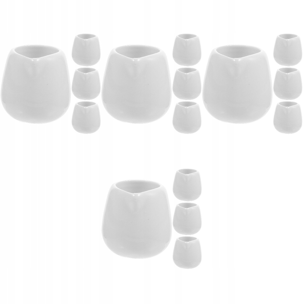 Ceramic Milk Cup Gravy Pitcher Sauce 16 Pcs