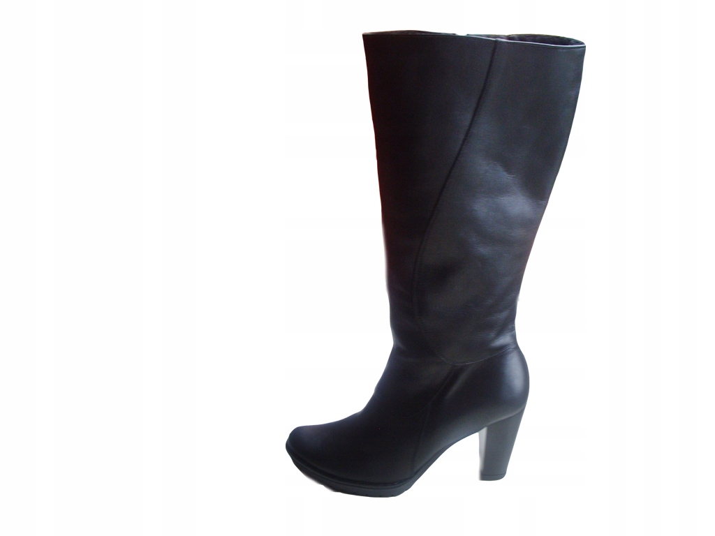 Kozaki SKÓRA SZEROKA CHOLEWKA obwód AZ 52 CM 38 - 6840447282