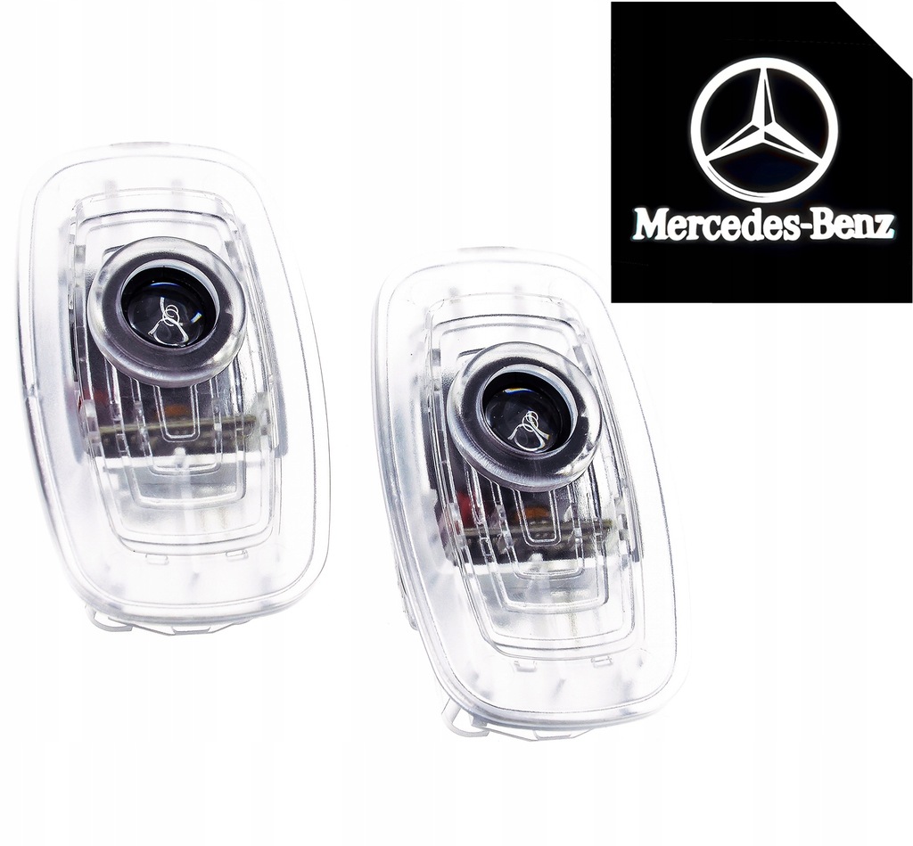 2 x 2x LED LOGO PROJEKTOR MERCEDES A B C CL CLK GL GLK S SL SLS KLASA