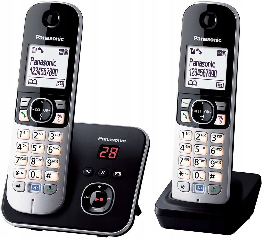 Telefon bezprzewodowy Panasonic KX-TG6822FRB
