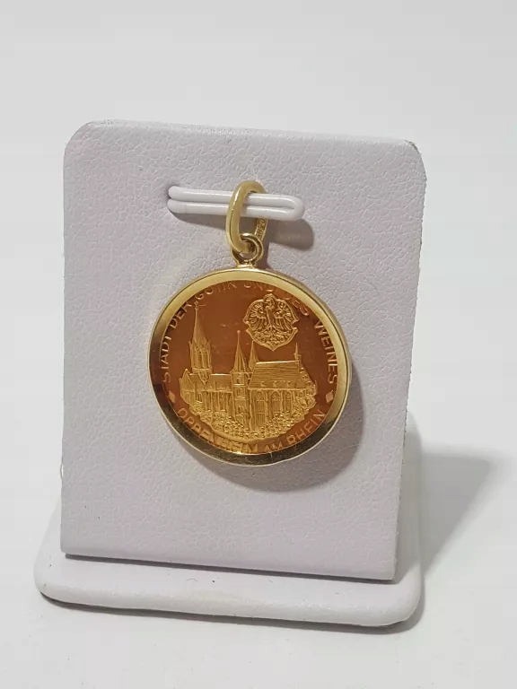 ZŁOTA MONETA ZAWIESZKA PR. 986, 585 GRAM 4,21