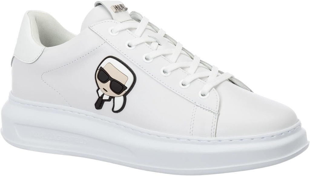 Karl Lagerfeld Męskie K/ikonik białe sneakersy męskie skóra 45