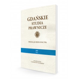 Gdańskie Studia Prawnicze 2016/3 Przegląd Orzeczni