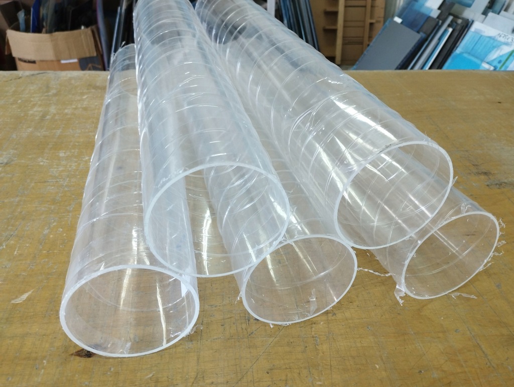 Rura z PLEXI 150x144 mm, ścianka 3 mm, dł 470 mm NA WYMIAR